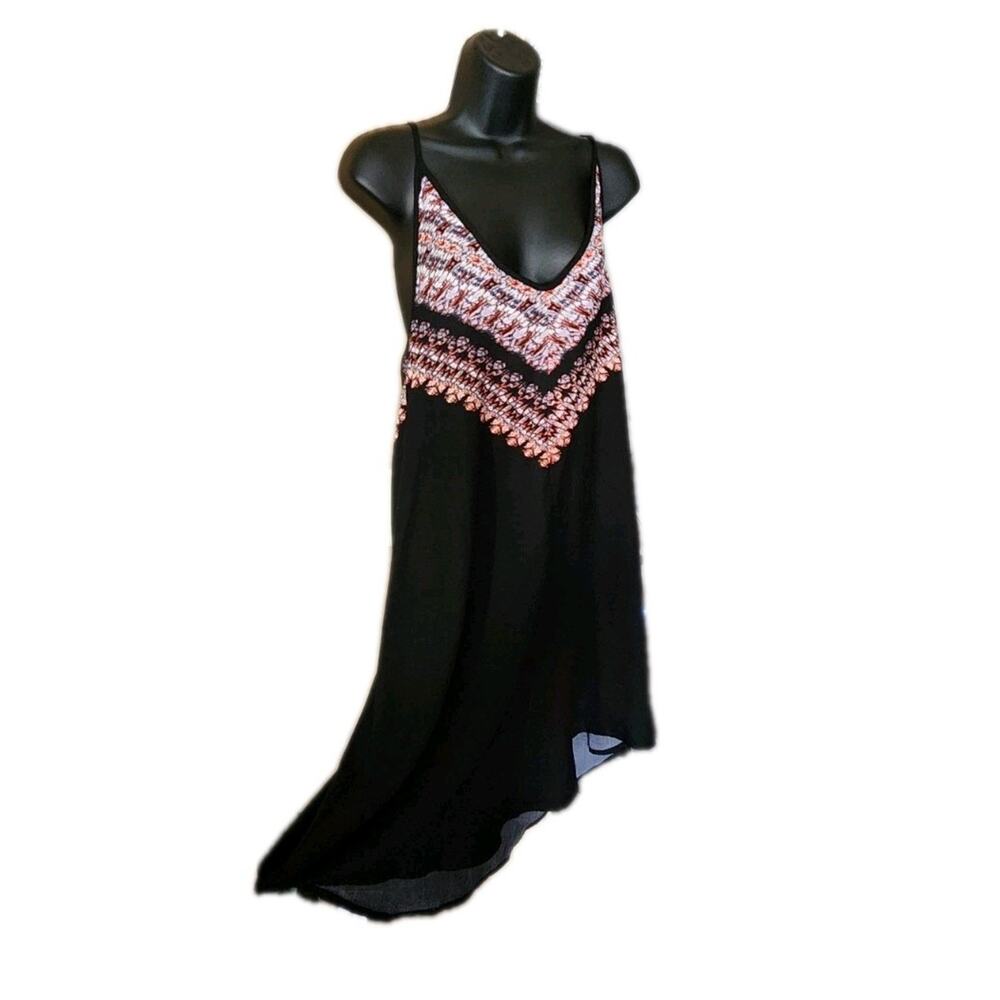 Xhilaration Womens L Over Sized Summer Dress Flowy Beachy Aztec Boho Cover Up